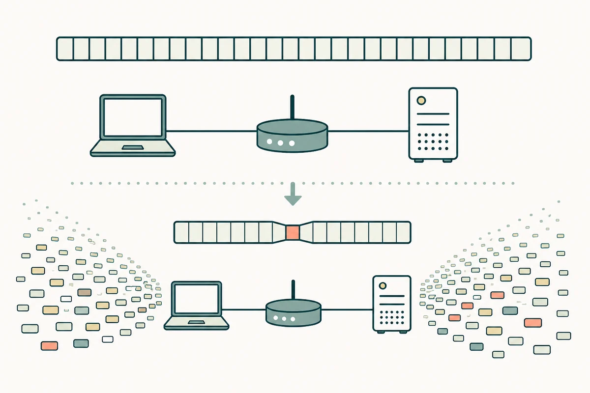 8組のアドレスブロックを中心に、多数の端末や機器がIPv6ネットワークへ接続する図解